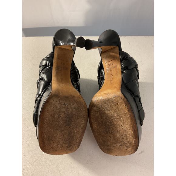 Bottega Veneta Black Leather Platform Heel - Size 8.5 - Picture 5 of 5